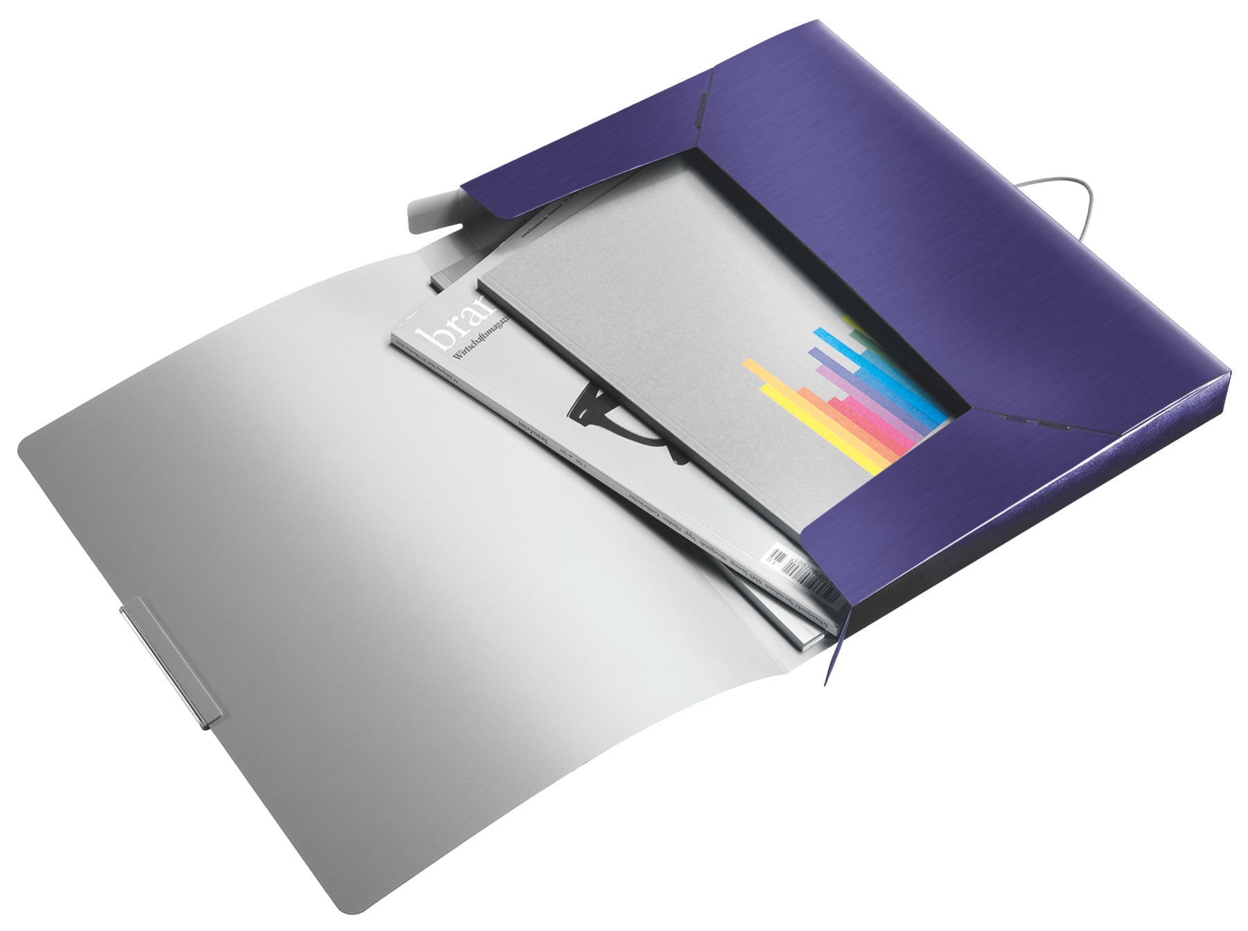 Leitz Aktenordner 250 Blatt – Violett, Kunststoff