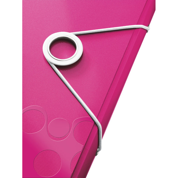 Leitz Sammelmappe für A4, Kunststoff, Pink, mit Gummiband
