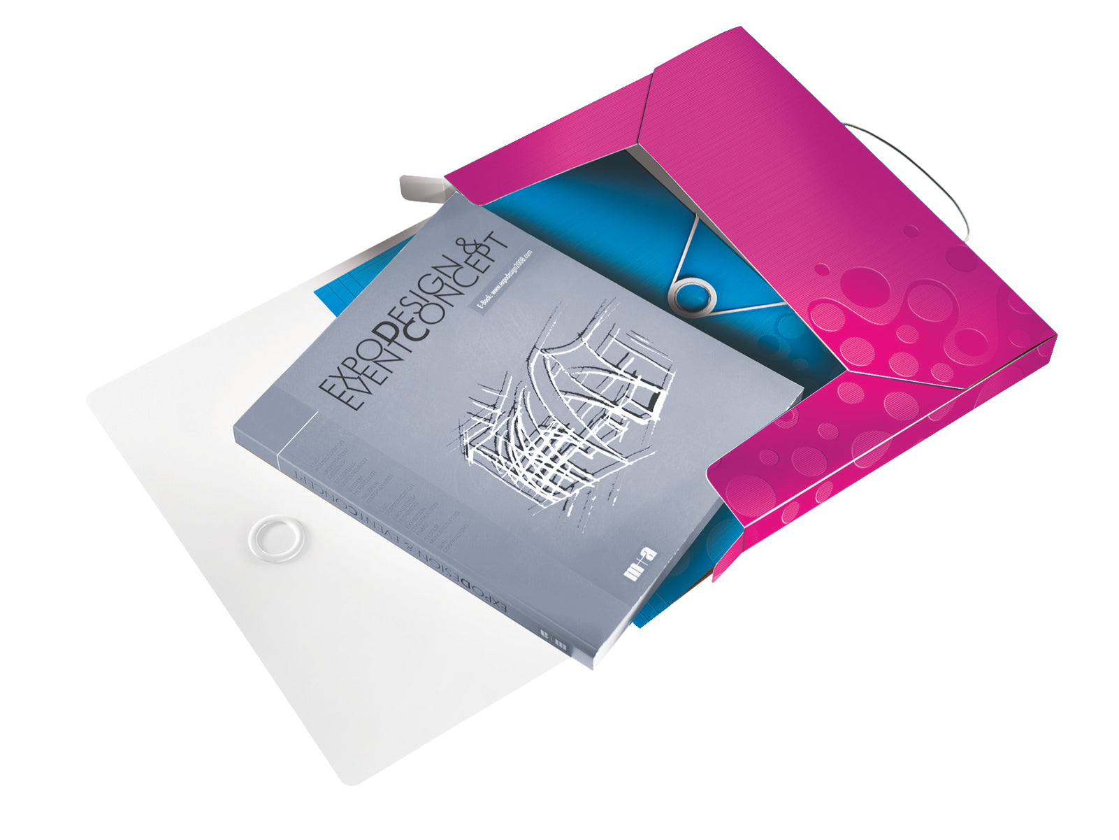 Leitz Aktenordner – Pink, Kunststoff
