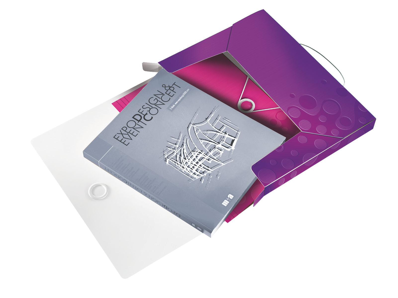 Leitz Aktenordner WOW – Violett, Kunststoff