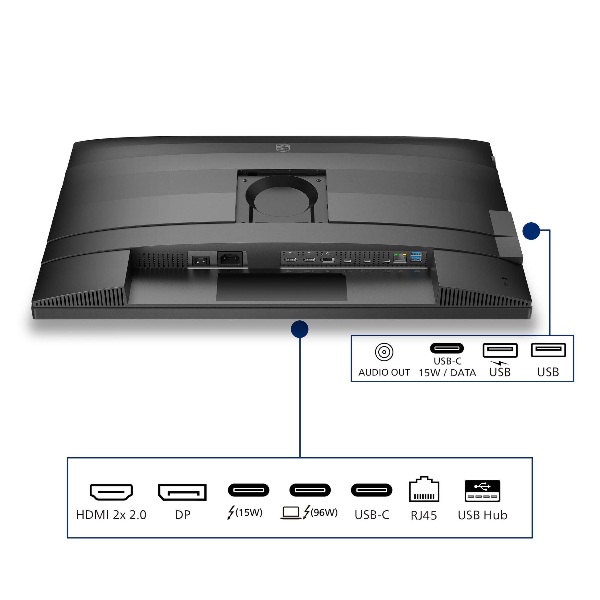 Philips 27B2U6903/000 – Monitor, 27", 3840 × 2160 (UHD 4K), IPS, 60 Hz, 350 cd/m², VESA 100 × 100, Schwarz