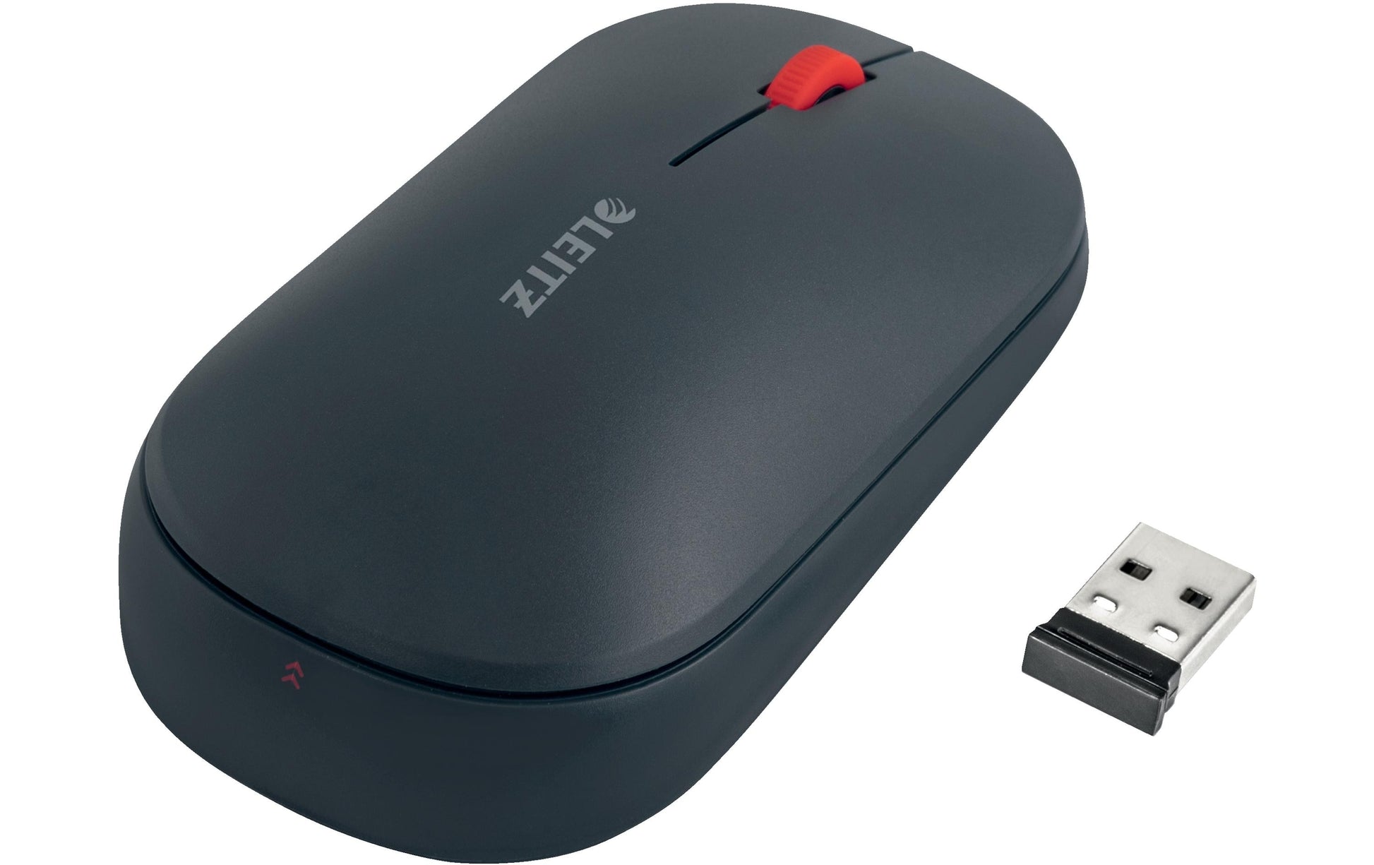 Leitz Cosy – Maus – Kabellos (Bluetooth/2,4 GHz), 4000 DPI, Beidhändig, Dunkelgrau