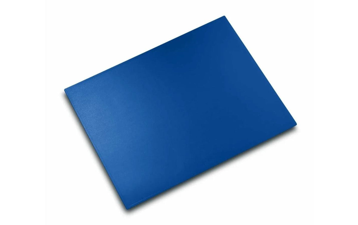 Laufer Läufer – Schreibtischunterlage Synthos – 520 × 650 mm, Kunststoff, Blau, rutschfest, abwaschbar, 1 Stück