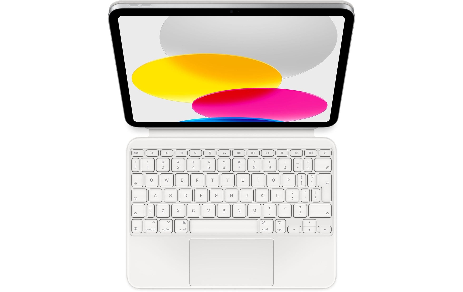 Apple Tastatur-Case für iPad 10,9" (10. Gen.) – Smart Connector, QWERTZ (CH), mit Trackpad – Aluminium
