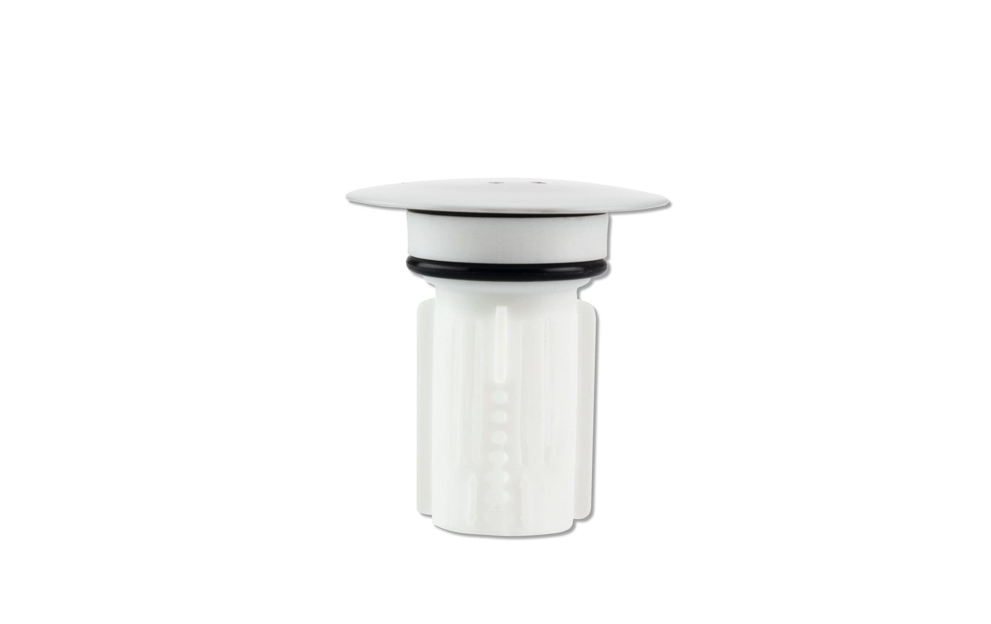 Abfluss-fee Abflussstopfen LED 4,5 V – Ø6,5 cm, Kunststoff, Chrom/Weiss