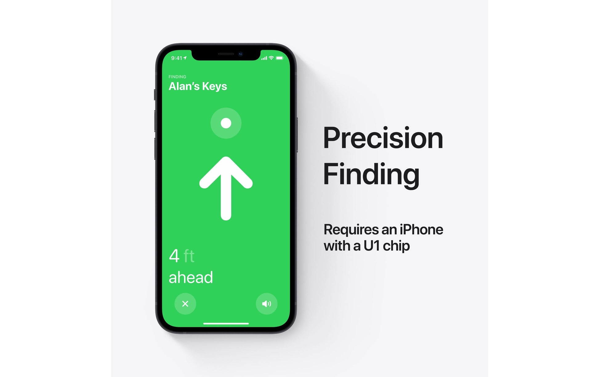 Apple Bluetooth-Tracker AirTag – für Apple Find My-App, 31,9 × 31,9 × 8 mm, Weiss, 11 g