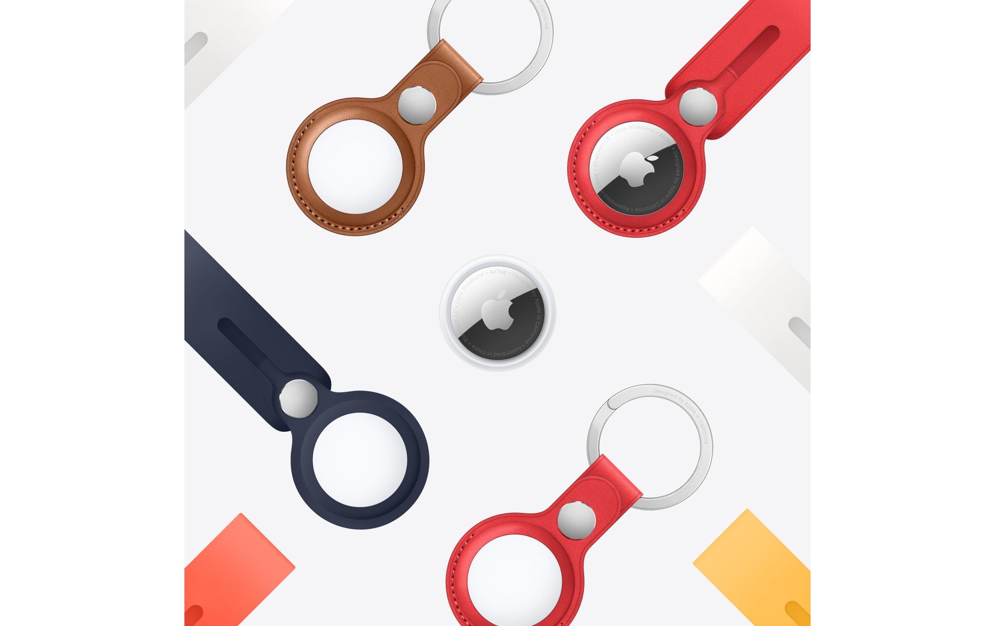 Apple Bluetooth-Tracker AirTag – für Apple Find My-App, 31,9 × 31,9 × 8 mm, Weiss, 11 g