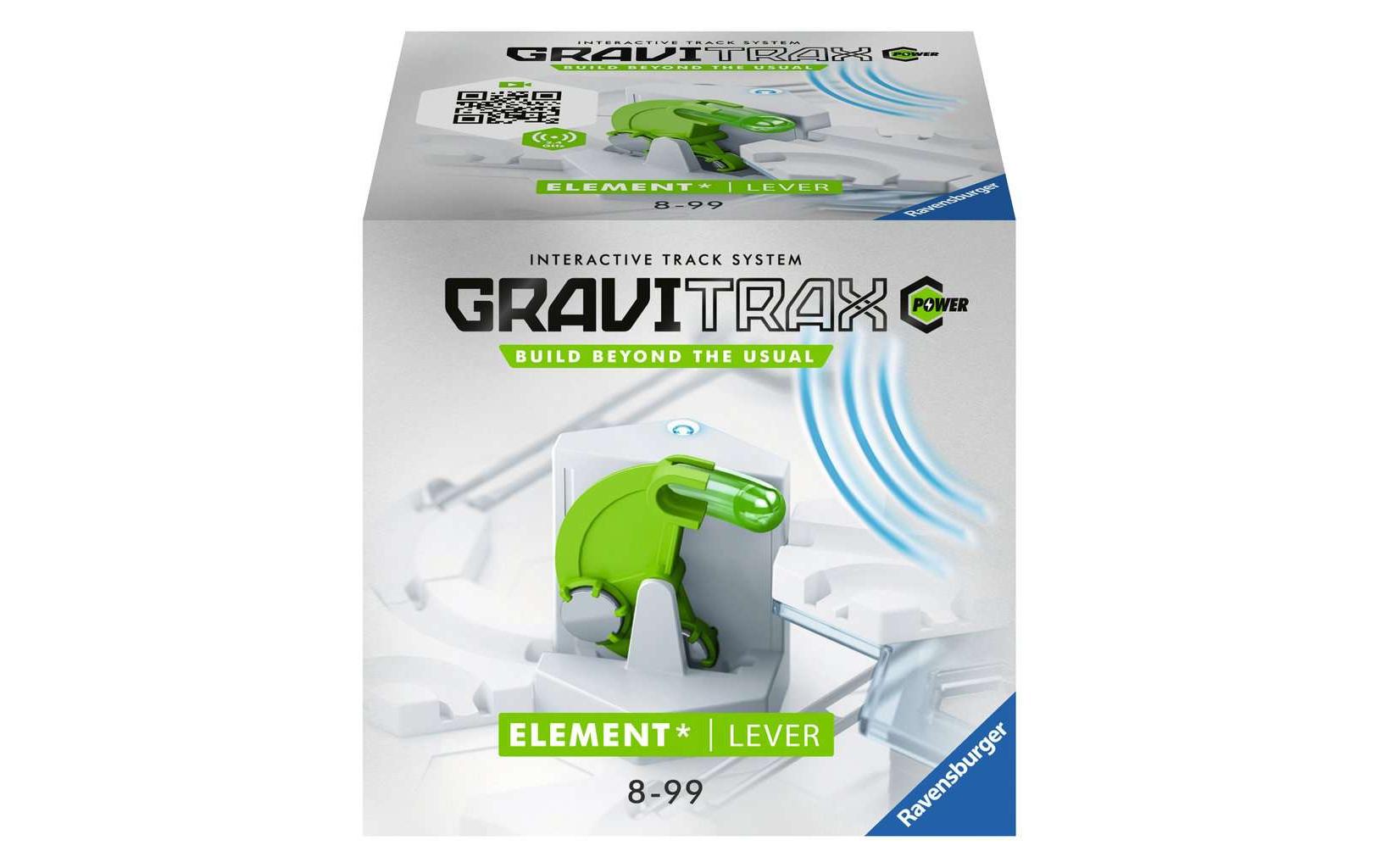 Ravensburger GraviTrax Power Lever Kugelbahn – ab 8 Jahren – Kunststoff – grün/grau