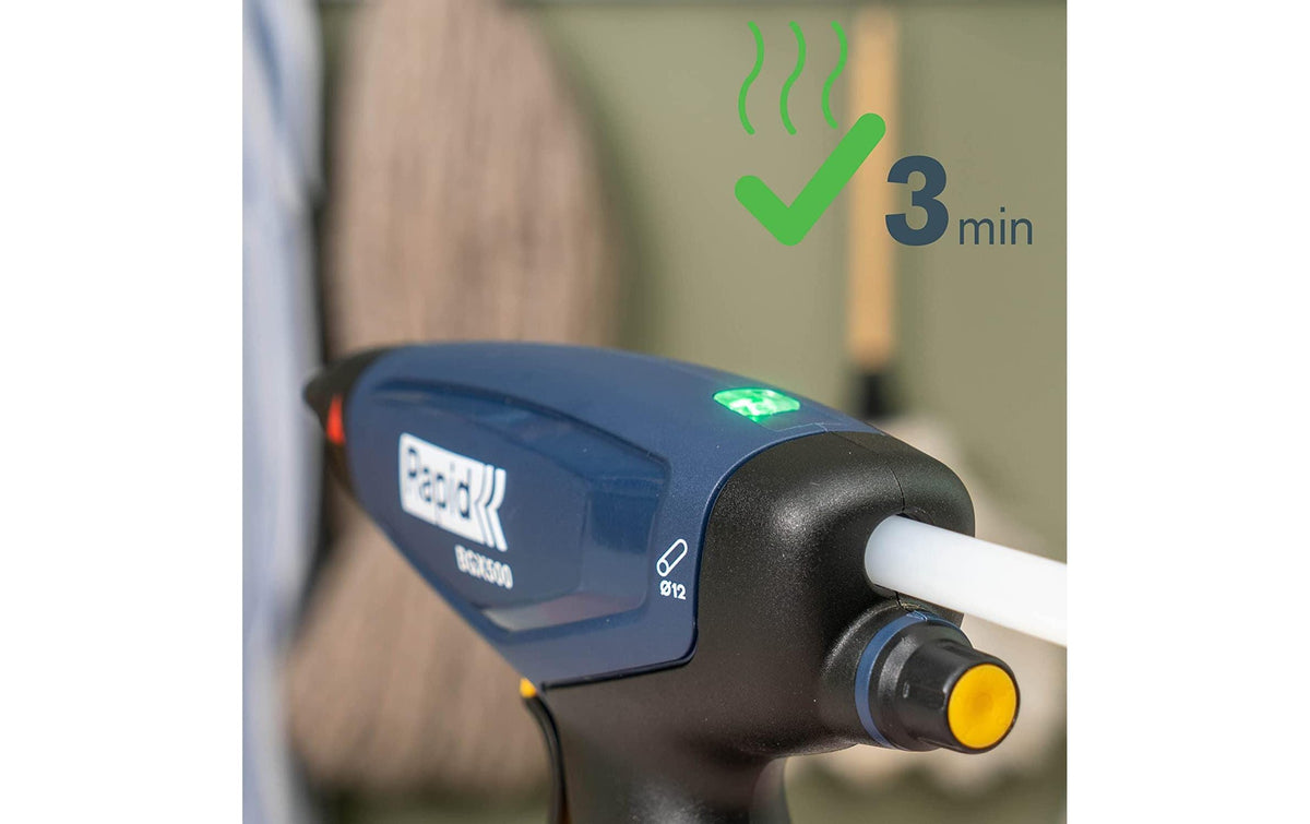Rapid Heissklebepistole BGX500 – 18 V – Solo – Aufwärmzeit 3 min