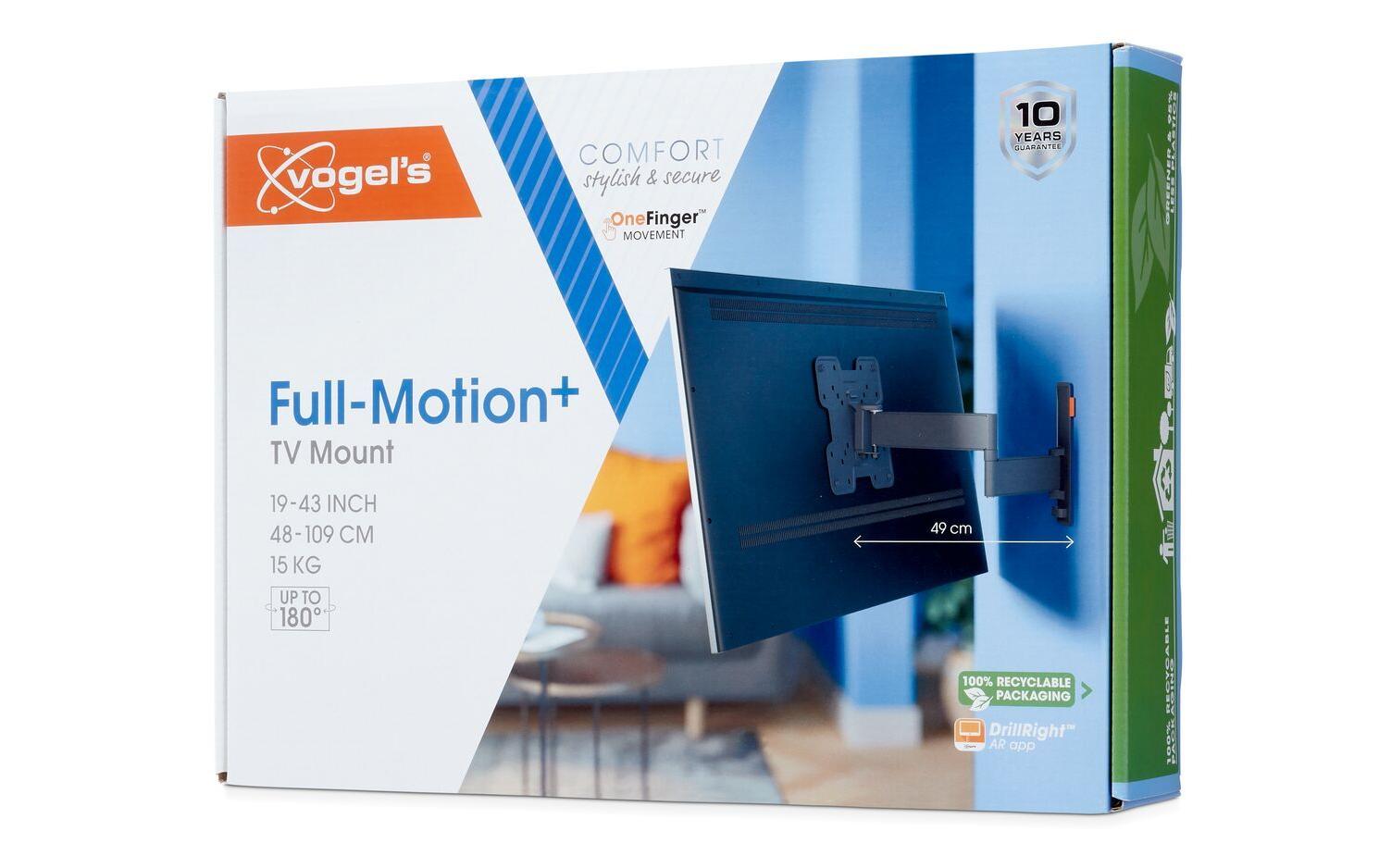 Vogel's Vogels 6VO TVM 3245B – Wandhalterung, neigbar, für 40", VESA 75×75, bis 15 kg, schwarz