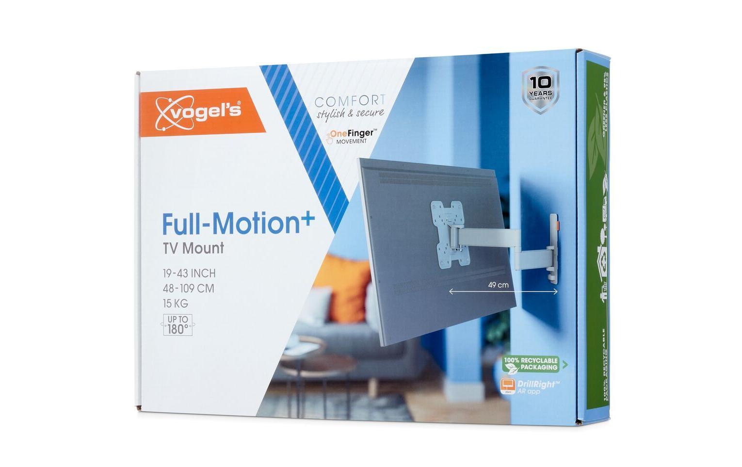 Vogel's Vogels 6VO TVM 3245W – Wandhalterung, neigbar, für 19", VESA 100×100, bis 15 kg, weiss