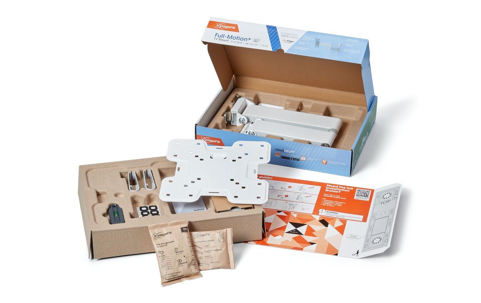 Vogel's Vogels 6VO TVM 3245W – Wandhalterung, neigbar, für 19", VESA 100×100, bis 15 kg, weiss