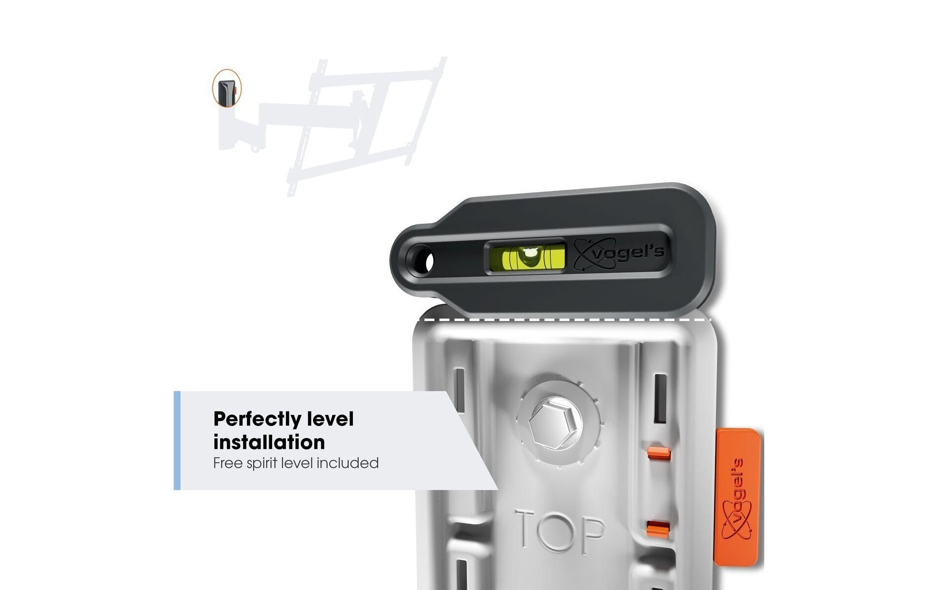 Vogel's Vogels 6VO TVM 3445W – Wandhalterung, neigbar, für 32", VESA 100×200, bis 25 kg, weiss