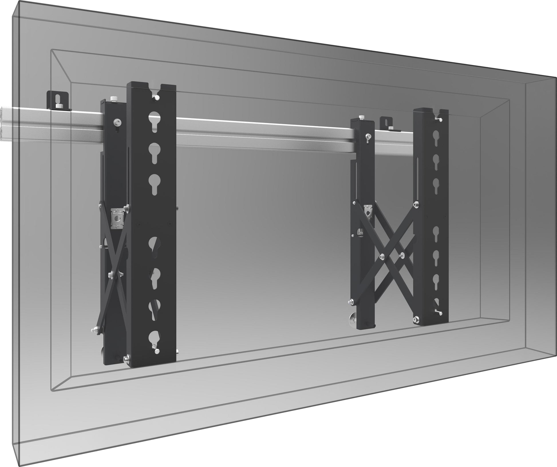 SmartMetals Videowandhalterung – für SmartMetals VideoWall 172.0080, 172.0100, 172.0200 und andere – Aluminium