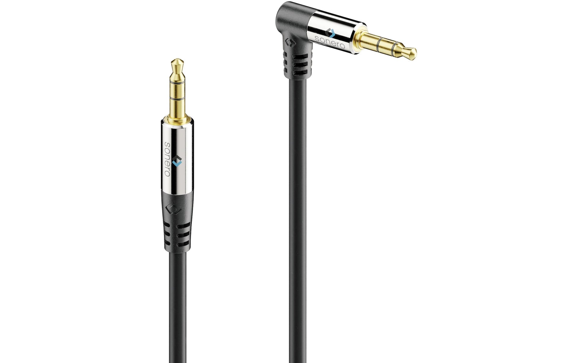 Sonero 3,5 mm Klinkenkabel – Stecker–90° Stecker – 5 m, vergoldete Stecker