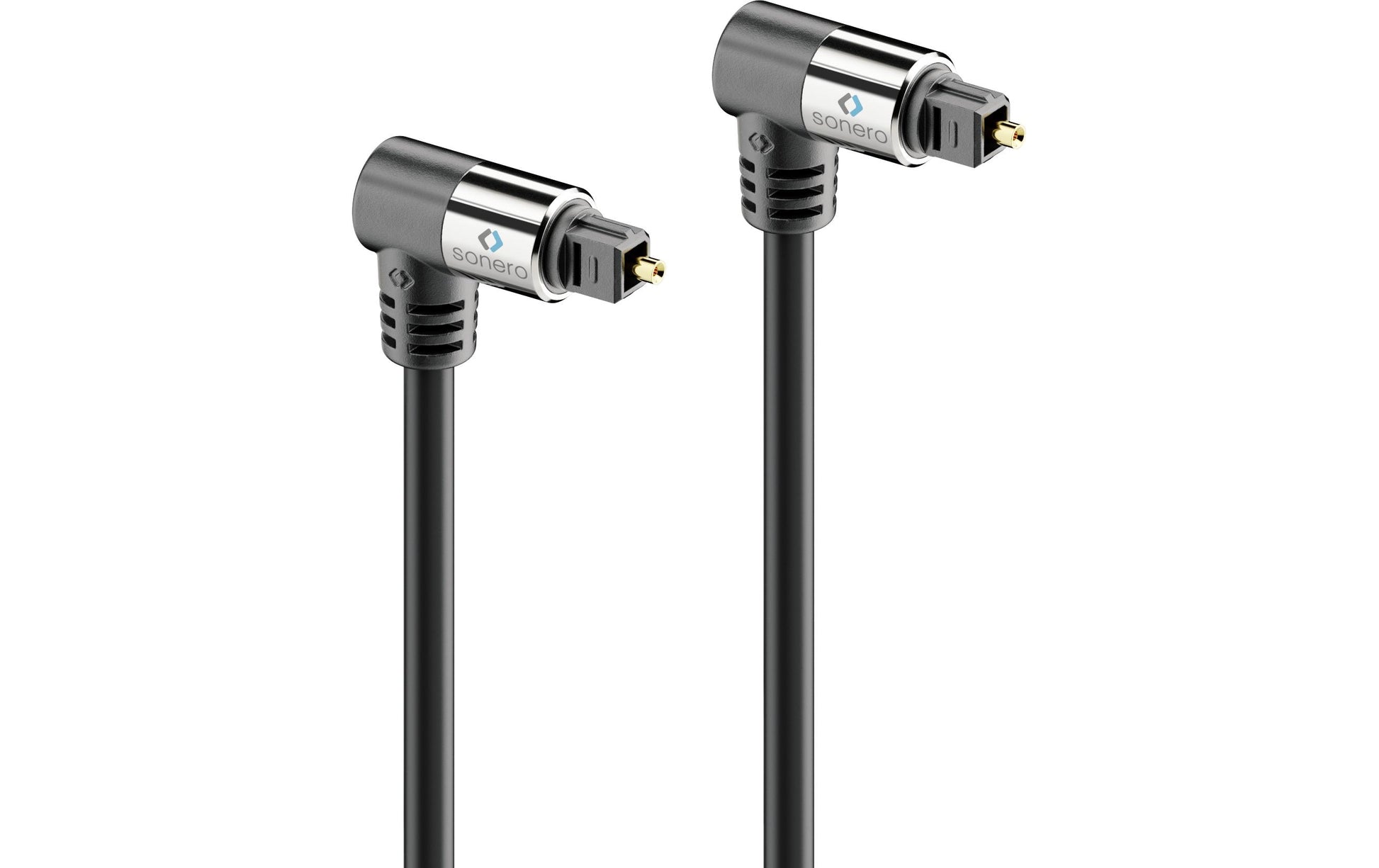 Sonero Toslink-Kabel (optisch) – 90° Stecker–90° Stecker – 1,5 m, vergoldete Stecker