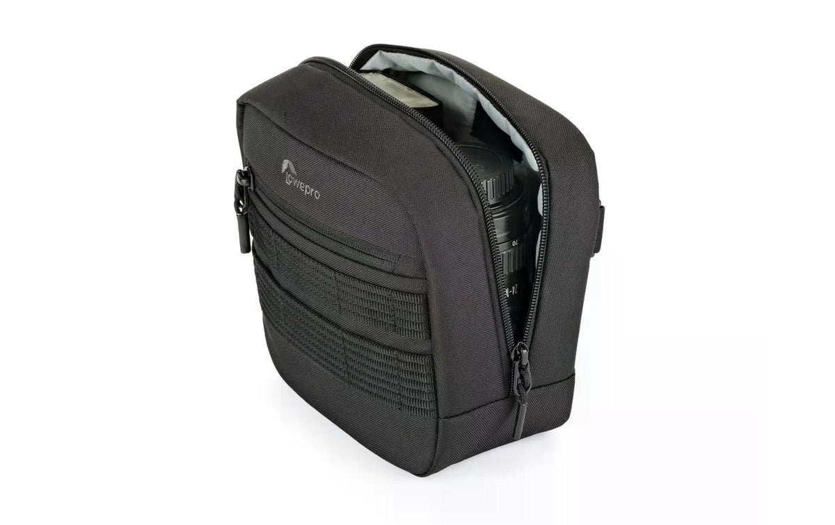 Lowepro ProTactic 100 AW Zubehörtasche – Innenmasse 180 × 80 × 180 mm, 314 g, 1 Objektiv – für DSLR – Schwarz