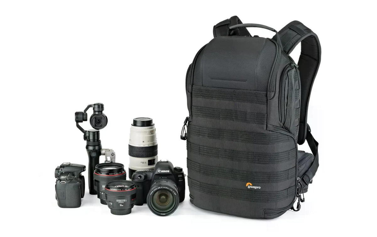 Lowepro ProTactic BP 350 AW II Kamerarucksack – 16 l, Notebook bis 33 cm, 6 Objektive – für DSLR, Drohne u. a.