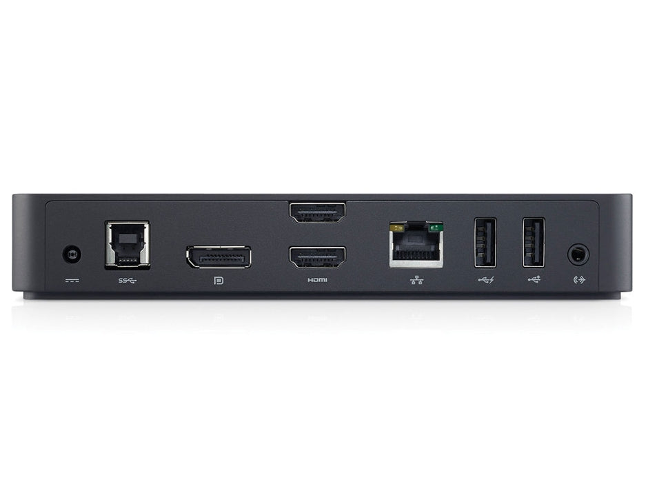 DELL D3100 Dockingstation – USB 3.0, 1× DP, 2× HDMI, 5× USB-A, 3,5 mm Audio, GbE