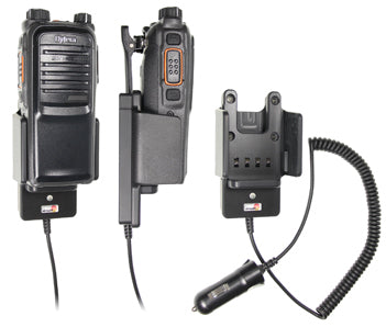 Brodit 530390 Kfz-Ladehalterung – Auto, Zigarettenanzünder – für Hytera PD702/PD782/PD785 g – Schwarz