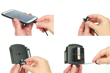 Brodit Auto-Ladegerät – Zigarettenanzünder, Micro-USB – Schwarz