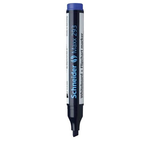 Schneider Schreibgeräte Non-Permanent-Marker Maxx 293 – Keilspitze – Blau – 10er-Set