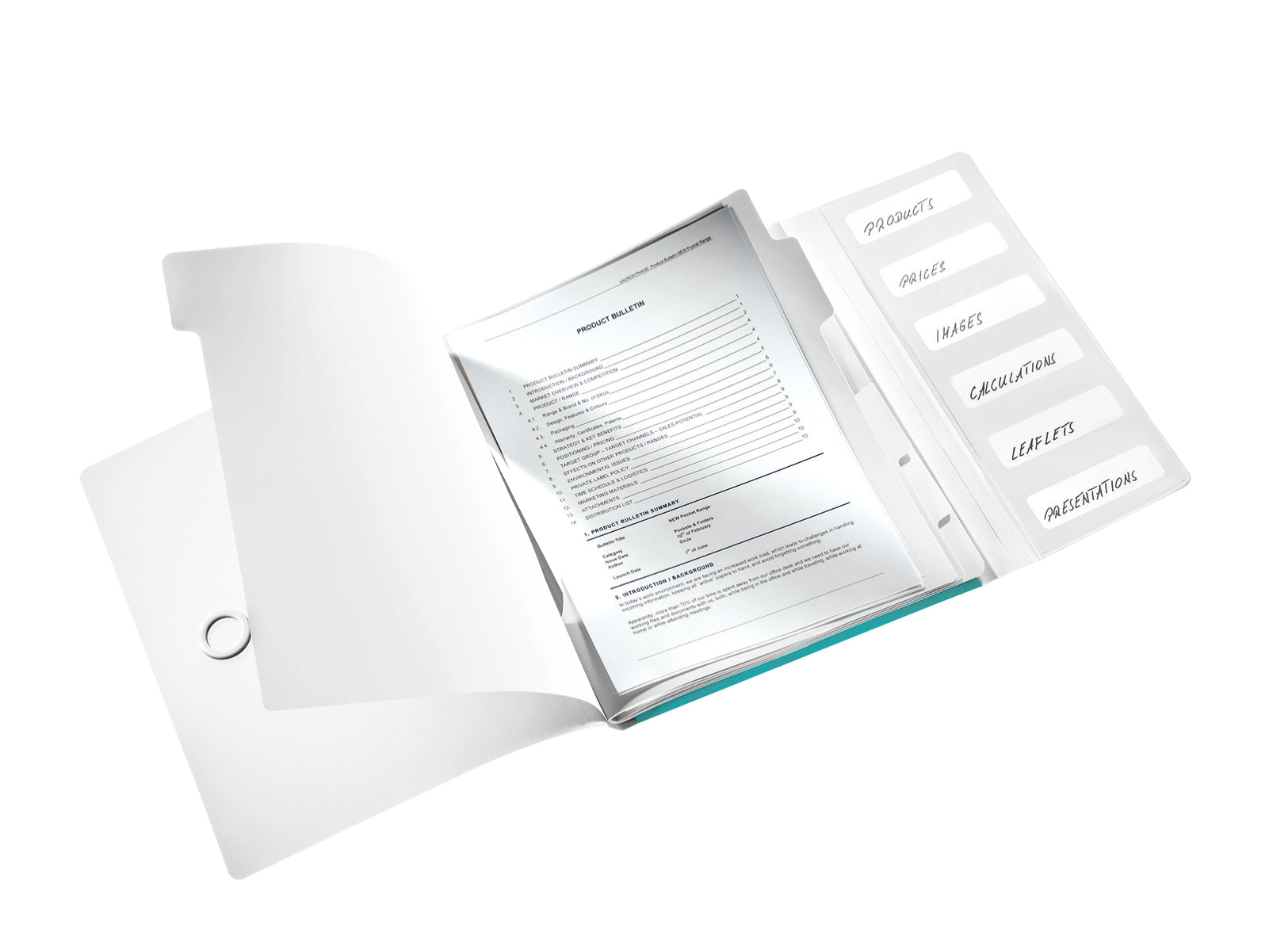 Leitz Ordner WOW – Blau, Polypropylen