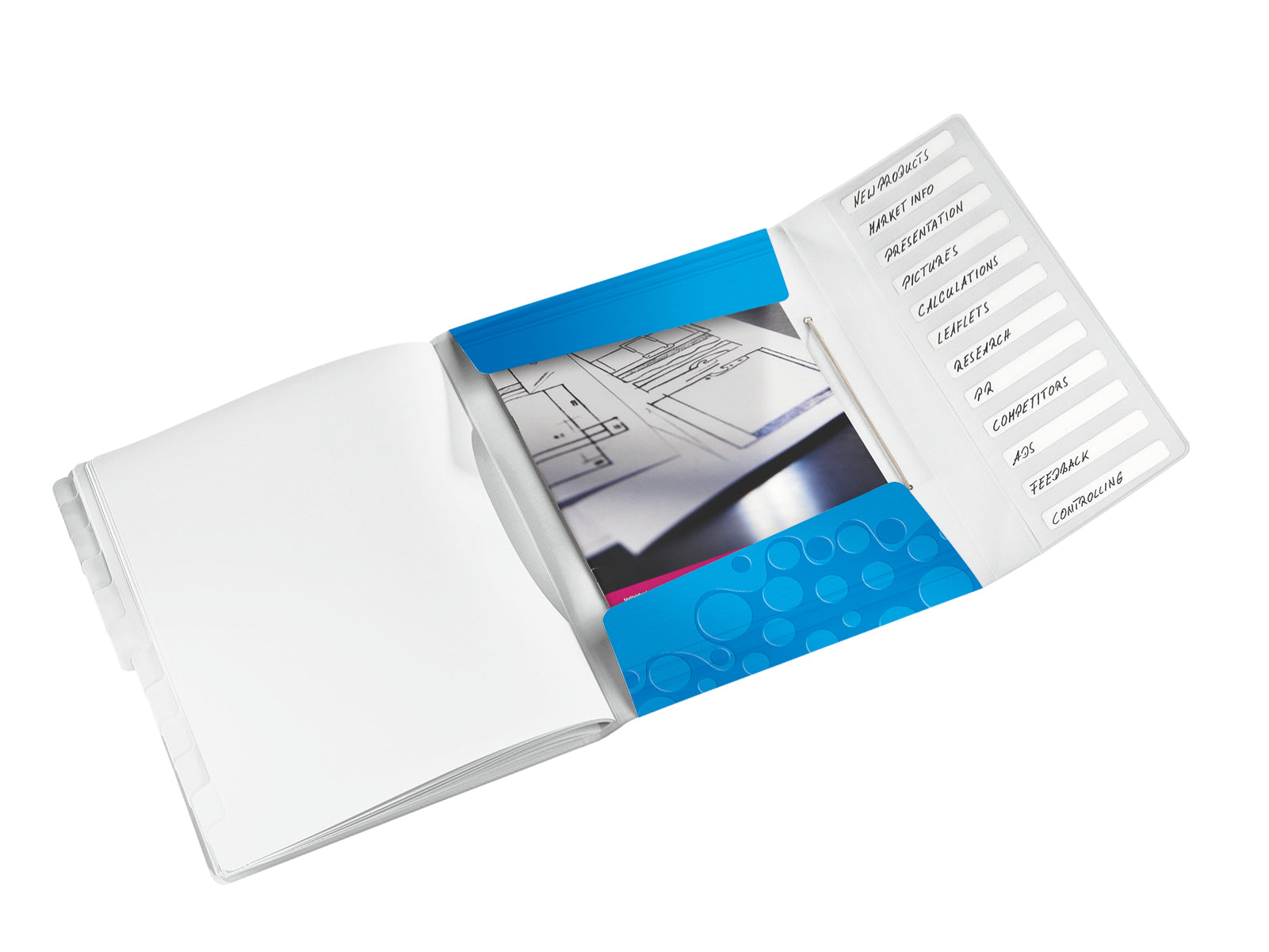 Leitz Ordner – blau, Polypropylen