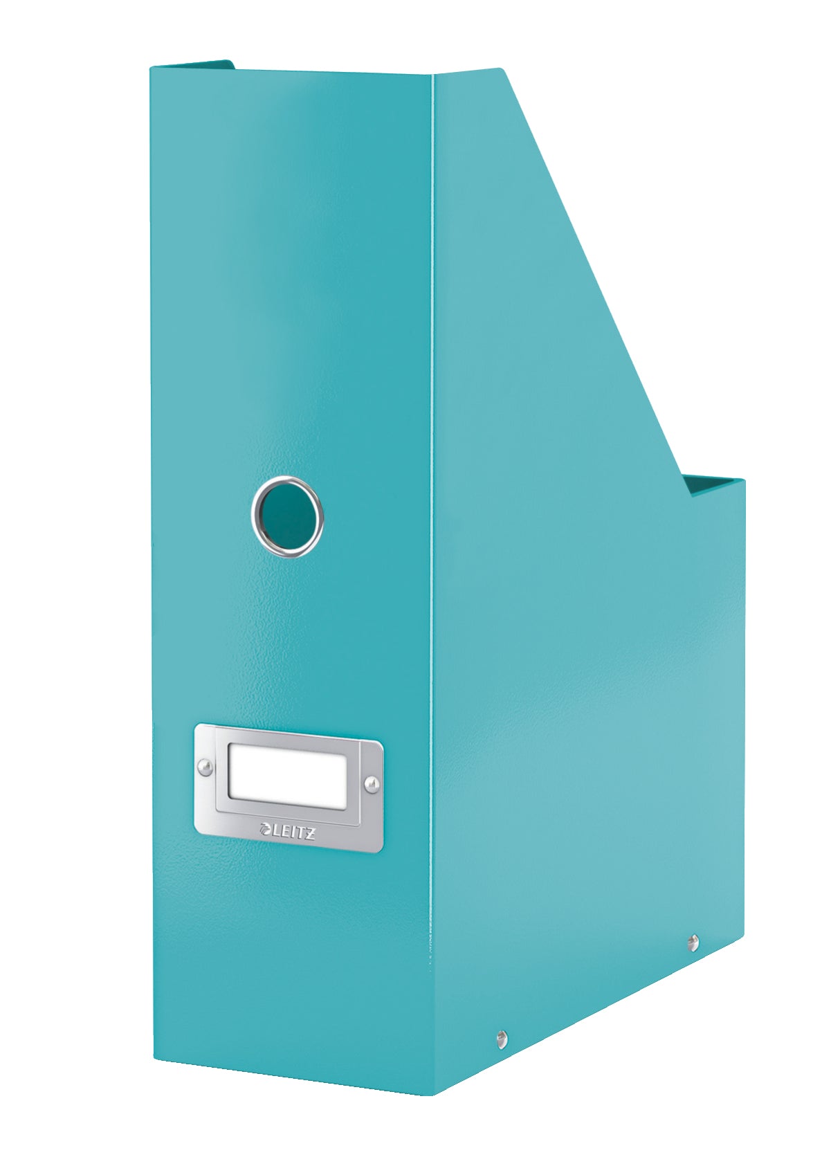Leitz Stehsammler Click & Store – für Format A4, Karton, eisblau metallic, mit Beschriftungsschild