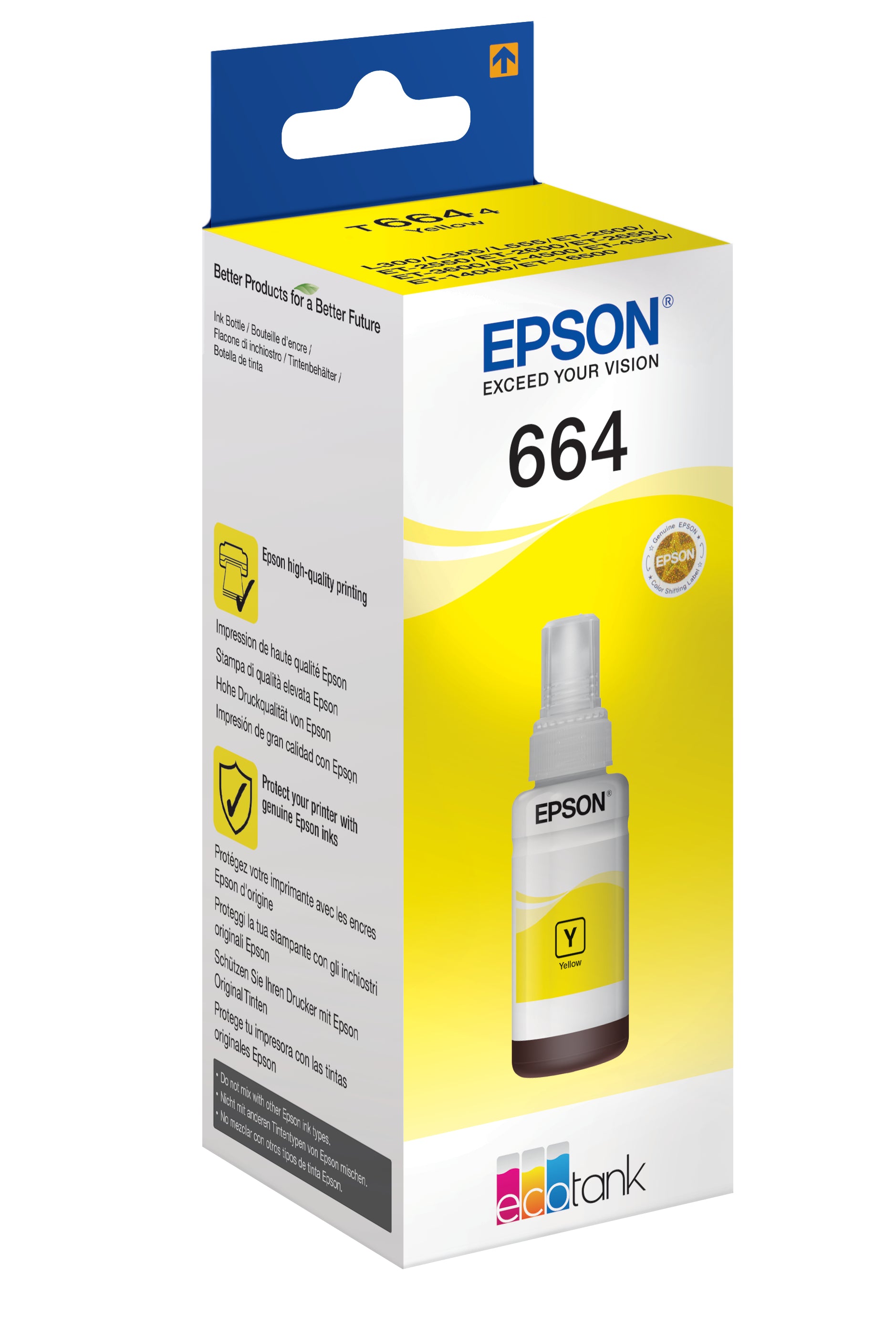 Epson Tintenpatrone T6644, Gelb, 6'500 Seiten