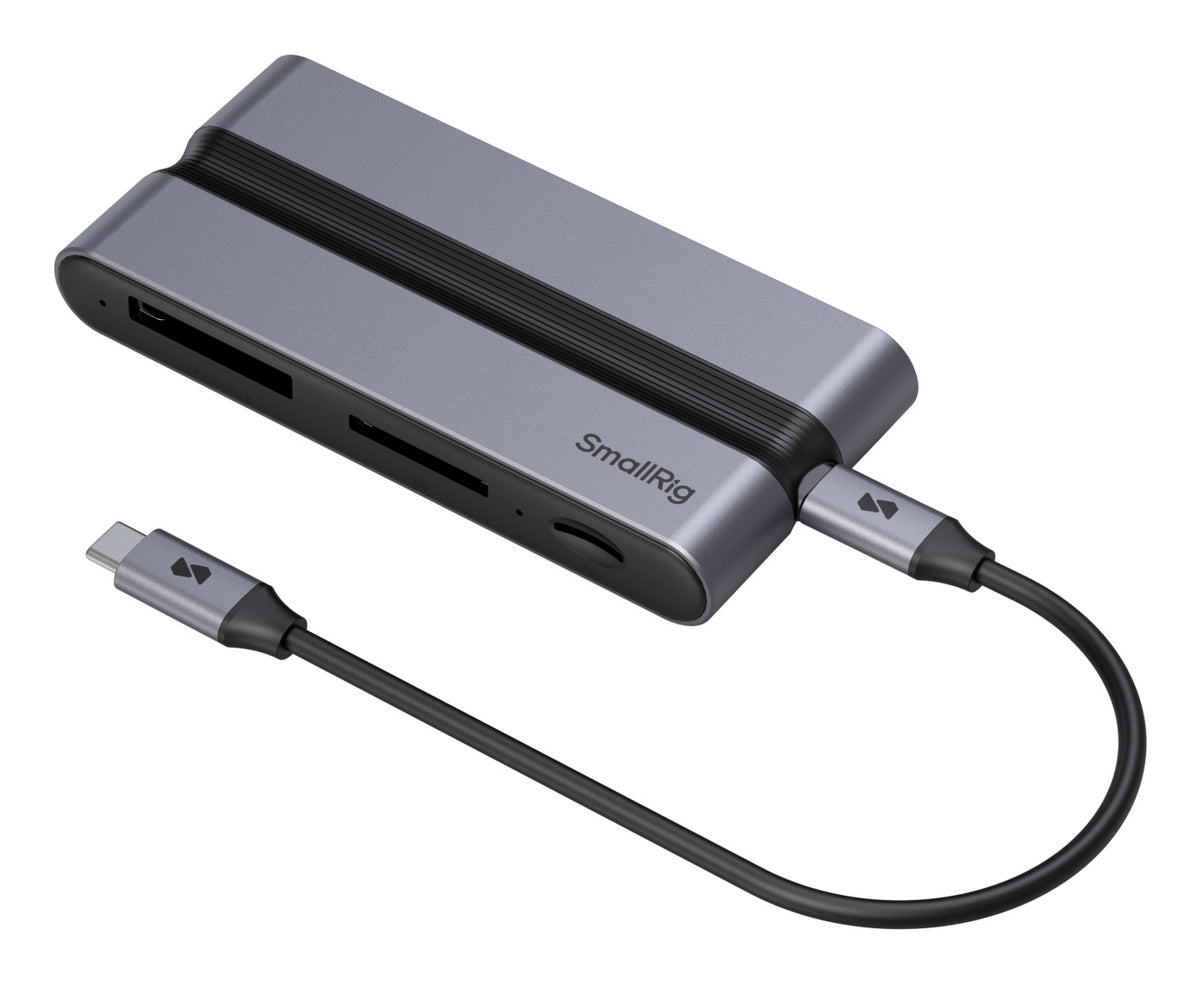 SmallRig 9in1 CFexpress B Dockingstation – USB-C, 1× HDMI, 2× USB-A, 90 W PD, GbE, für Windows/Mac/Linux
