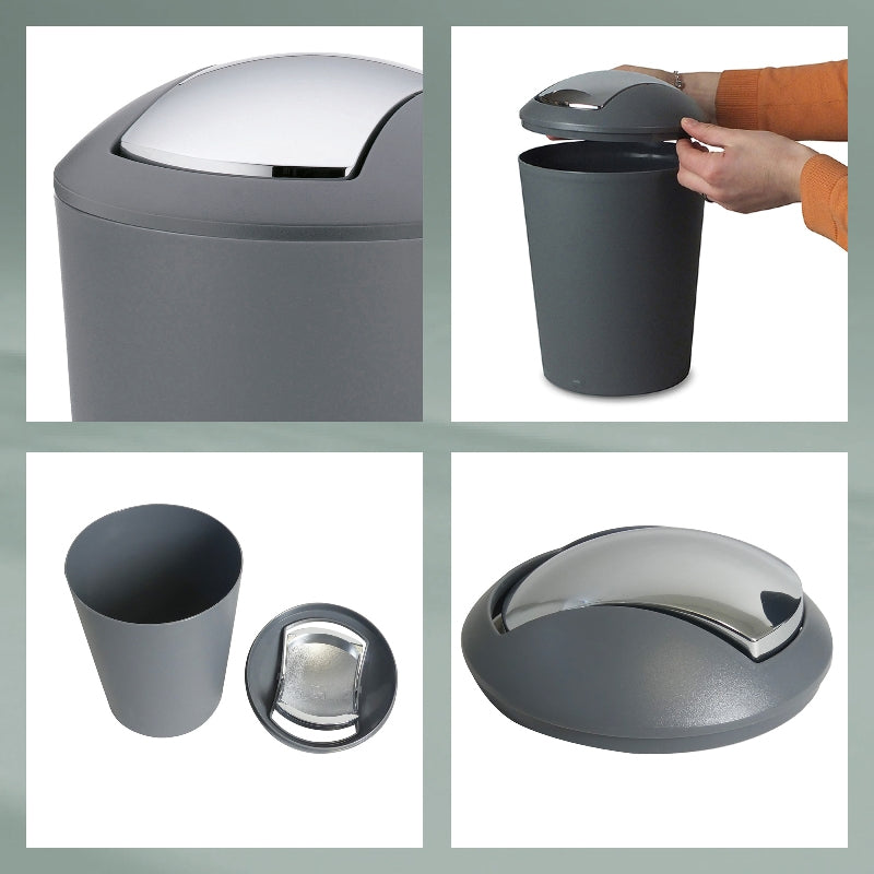 Kela Kosmetikeimer Marta – 1,7 l – Kunststoff, rund – weiss