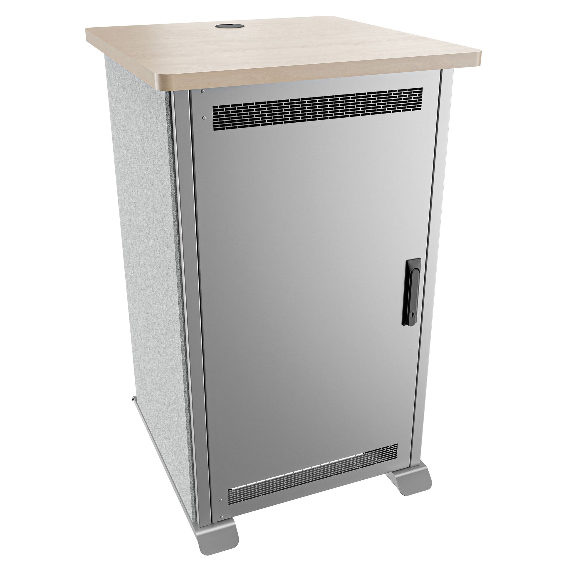 Middle Atlantic Forum FMR-2027E1MS – 19" Netzwerkschrank 20U, 654 × 685,8 × 1066,8 mm, silber, Stahl