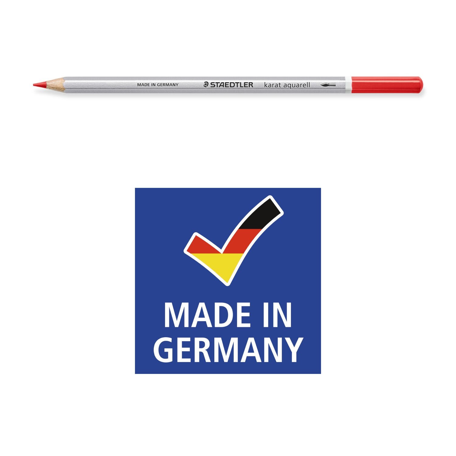 Staedtler Aquarellfarbstifte Karat – Sechskant, Minen-Ø 3,0 mm, 36 Farben, im Metalletui
