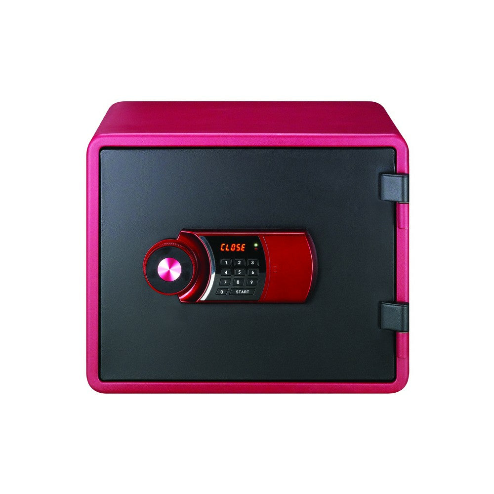 Rieffel Feuerschutztresor VT-FS A19084 – Elektronikschloss – 21 l – Feuerschutz – Magenta