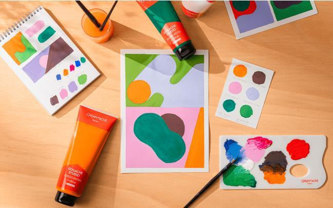 Caran d-Ache Caran d'Ache Gouache Studio – Violett, Matt – 250 ml – für Papier, Karton, Holz