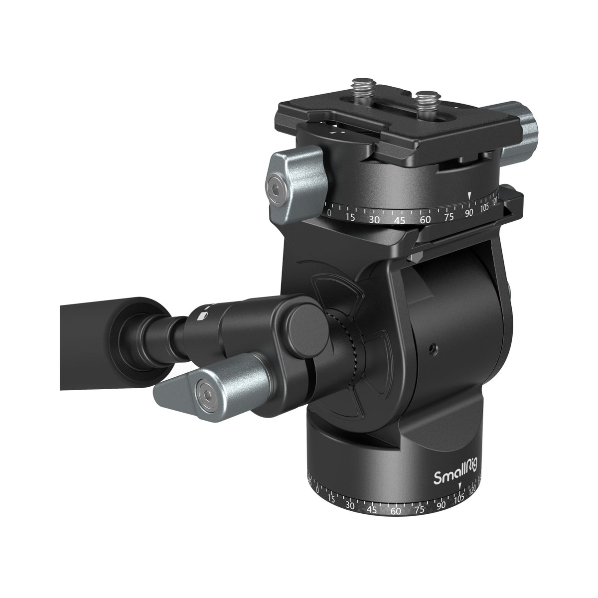 SmallRig Leichter Flüssigkeits-Videokopf – Flüssigkeits-Videokopf, Traglast 5 kg, Höhe 104 mm – Schwarz