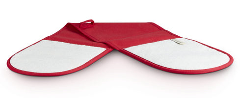 Le Creuset Doppelter Topflappen, 89 × 20 cm, Baumwolle, Rot