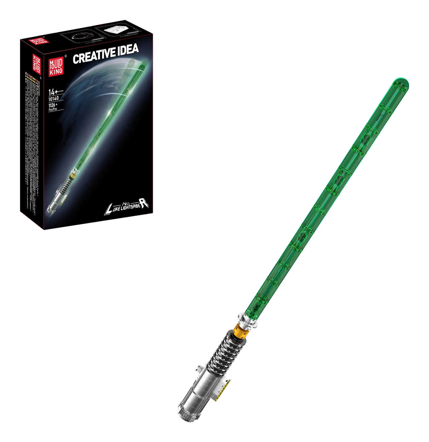 Mould King 3D Puzzle Luke Lightsaber (Star Wars) – 1126 Teile – Acryl, Kunststoff