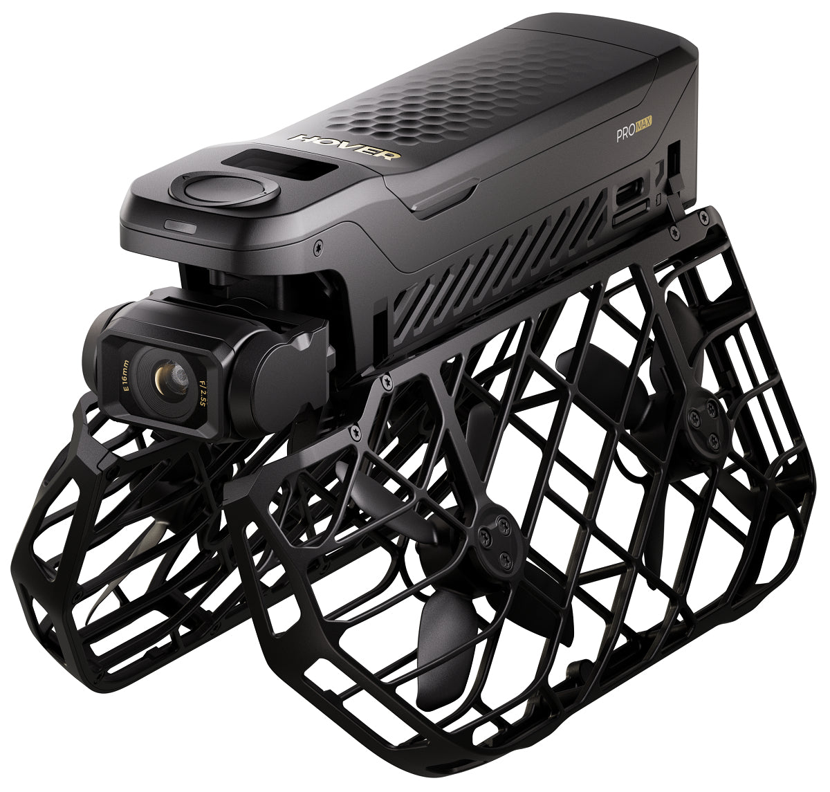 HOVERAir X1 PROMAX Kit – Quadrocopter (RTF), 1/1,3", 48 MP, 1080p, 120 fps, 16 min Flugzeit, schwarz