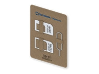 Teltonika PR5MEC19 – SIM-Kartenadapter – für Micro-SIM, Nano-SIM (Full-Size) – 2er Pack – Grau/Edelstahl