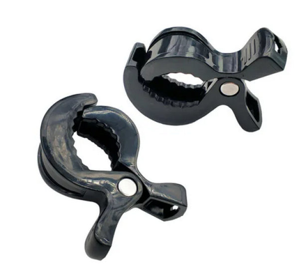 Little Bear Clip – Befestigungshaken – für Baby-Bett/Kinderwagen – schwarz, Kunststoff – 2 Stk.
