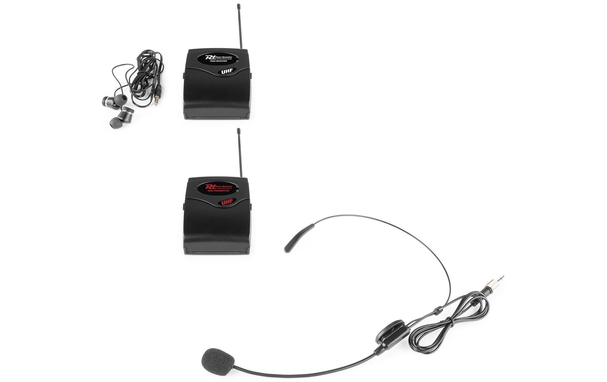 Power Dynamics TG40T Headsetmikrofon – 3,5 mm Klinke, Kabellos, 50 m, 50–18'000 Hz