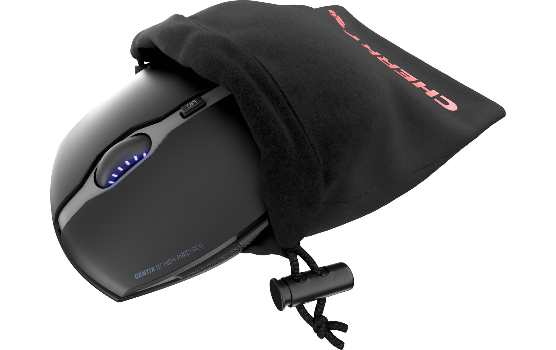 CHERRY Gentix BT Gaming-Maus – kabellos, Bluetooth, 2'000 dpi, 7 Tasten, beidhändig, schwarz
