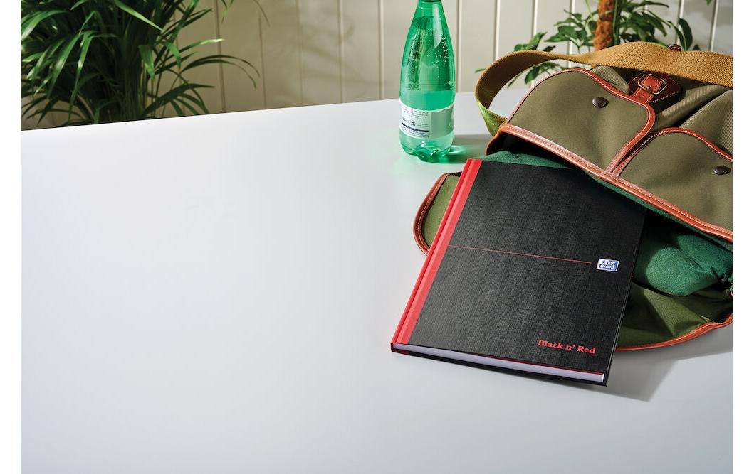 Oxford Notizbuch – A4 – blanko – 96 Seiten – 90 g/m² – Hardcover, rot