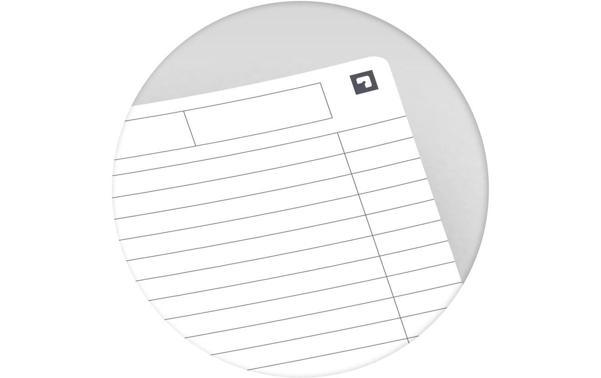 Elba Oxford Spiralheft – A4 – Liniert – 90 Seiten – 90 g/m² – Spiralbindung – Schwarz