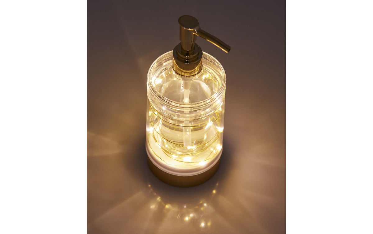 Diaqua Seifenspender – Kunststoff, Gold, 240 ml