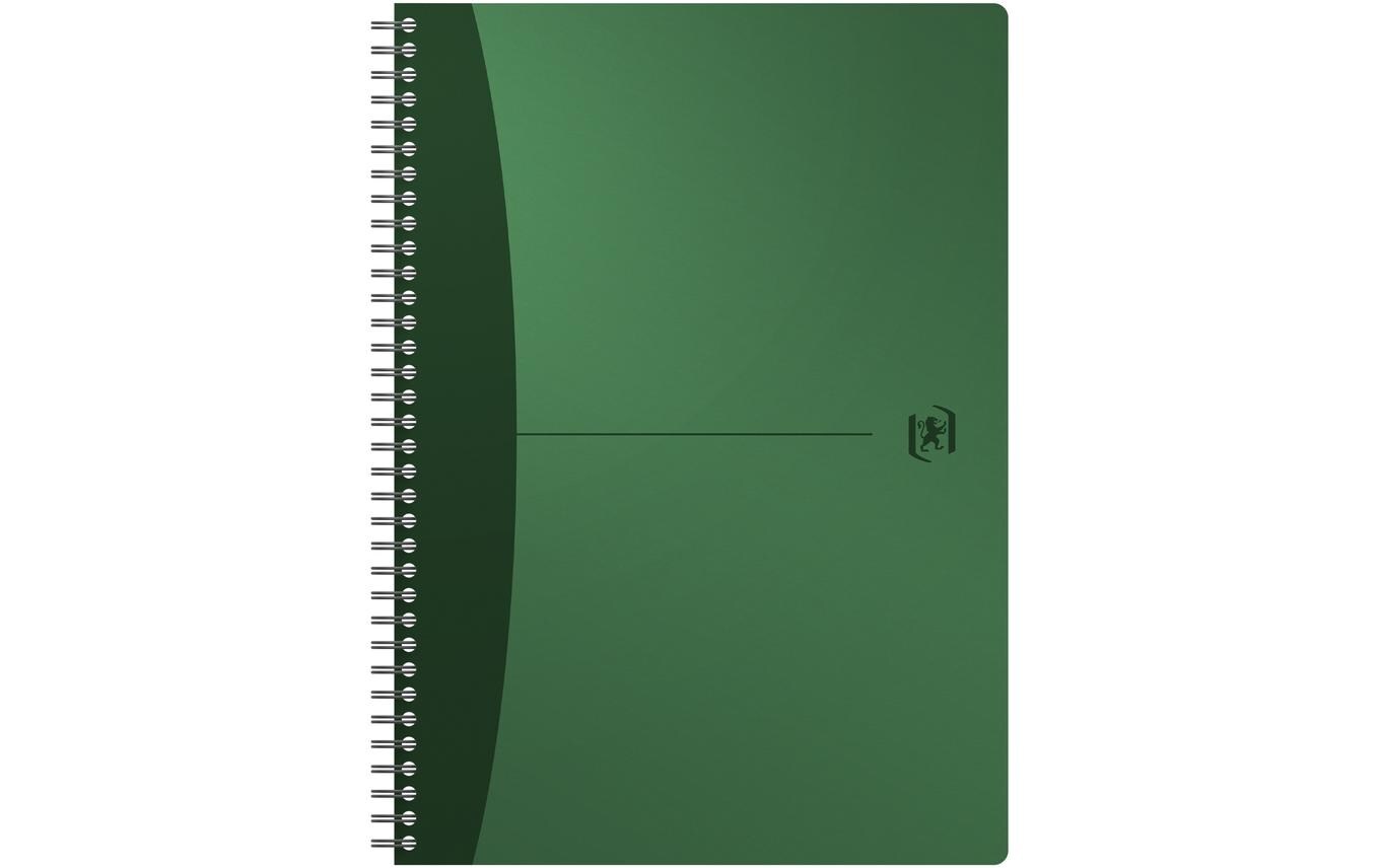 Elba Spiralbuch – A4 – 90 Blatt – 90 g/m² – Doppelspirale, zweifarbiger PP-Deckel, farbig sortiert, 5 Stück