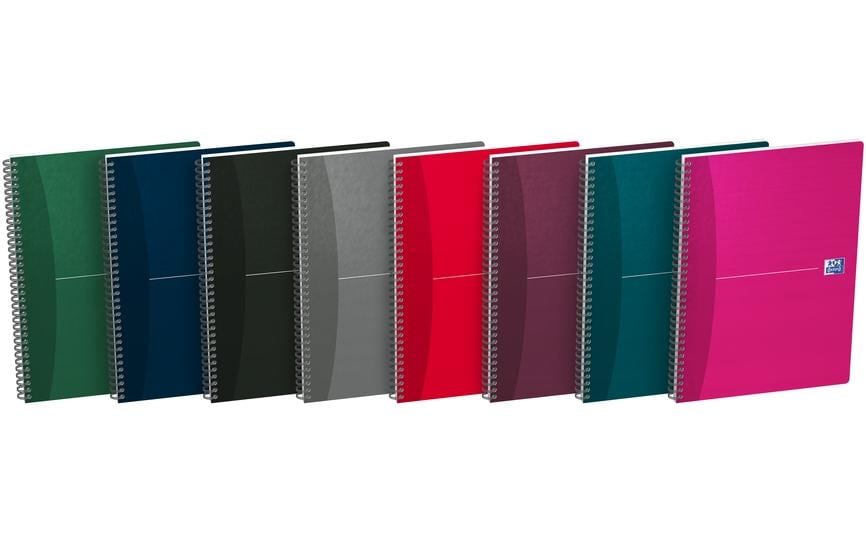 Elba Spiralheft – A4 – liniert – 90 Seiten – 90 g/m² – Spiralbindung, mehrfarbig
