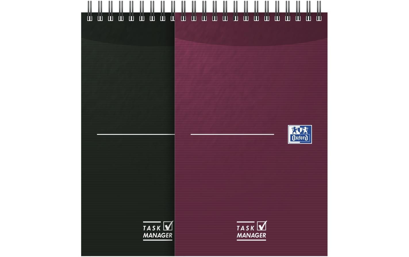 Oxford Spiralbuch – 125 × 200 mm – laminiertes Softcover, Kopfzeile & Datumsfeld, violett, schwarz